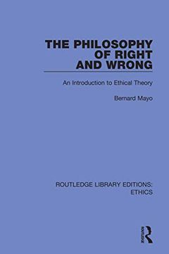 portada The Philosophy of Right and Wrong (Routledge Library Editions: Ethics) (en Inglés)