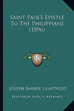 portada saint paul's epistle to the philippians (1896) (en Inglés)