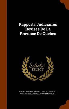 portada Rapports Judiciaires Revises De La Province De Quebec