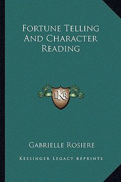 portada fortune telling and character reading (en Inglés)