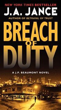 portada breach of duty: a j. p. beaumont novel