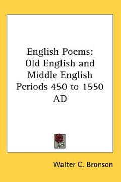 portada english poems: old english and middle english periods 450 to 1550 ad