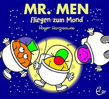 portada Mr. Men Fliegen zum Mond (en Alemán)