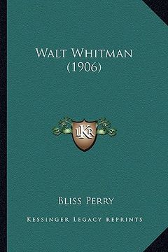 portada walt whitman (1906) (en Inglés)