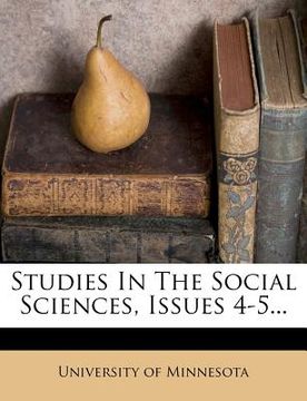 portada studies in the social sciences, issues 4-5... (in English)