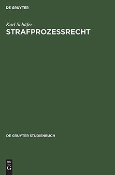 portada Strafprozeã â Recht (de Gruyter Studienbuch) (German Edition) [Hardcover ] (en Alemán)