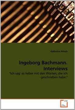 portada Ingeborg Bachmann. Interviews