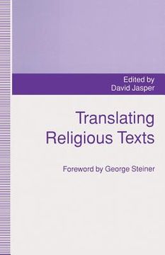 portada Translating Religious Texts: Translation, Transgression and Interpretation (en Inglés)