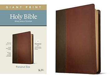 portada Kjv Personal Size Giant Print Bible, Filament Edition, Brown (in English)