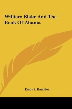 portada william blake and the book of ahania (in English)