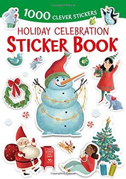 portada Holiday Celebration Sticker Book: 1000 Clever Stickers (en Inglés)