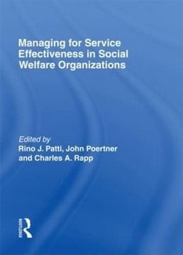 portada Managing for Service Effectiveness in Social Welfare Organizations (en Inglés)
