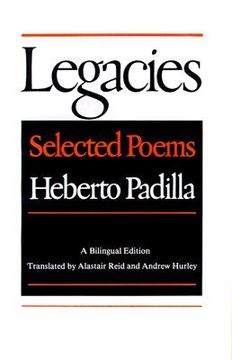 portada legacies: selected poems (en Inglés)
