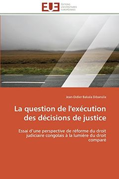 portada La Question de L'Execution Des Decisions de Justice