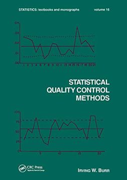 portada Statistical Quality Control Methods (Statistics: A Series of Textbooks and Monographs) (en Inglés)