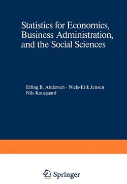 portada statistics for economics, business administration, and the social sciences (in English)