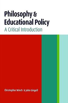 portada philosophy and educational policy: a critical introduction (en Inglés)