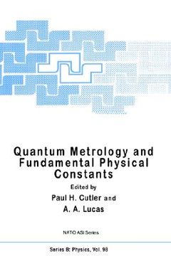 portada quantum metrology and fundamental physical constants (en Inglés)