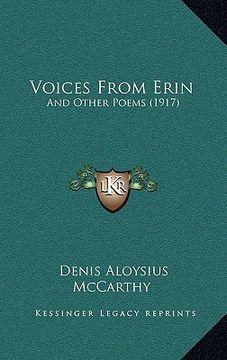 portada voices from erin: and other poems (1917) (en Inglés)