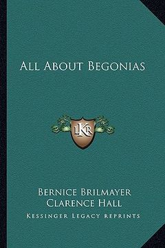 portada all about begonias (in English)