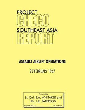 portada project checo southeast asia study: assault airlift operations (en Inglés)