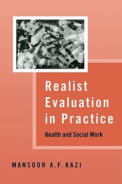 portada realist evaluation in practice: health and social work (en Inglés)