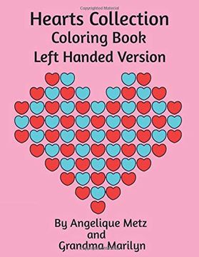 portada Hearts Collection Coloring Book: Left Handed Version (en Inglés)