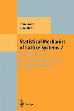 portada statistical mechanics of lattice systems: volume 2: exact, series and renormalization group methods (in English)