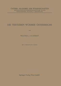 portada Die Tertiären Würmer Österreichs (en Alemán)