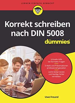 portada Korrekt Schreiben Nach din 5008 für Dummies (en Alemán)