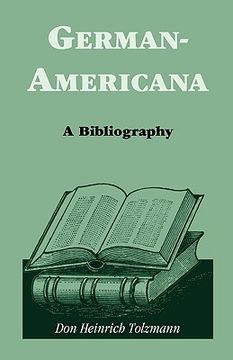 portada german americana: a bibliography (en Inglés)