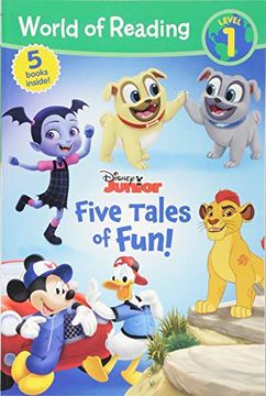 portada Disney Junior: Five Tales of Fun! (World of Reading Disney Junior, Level 1) (in English)
