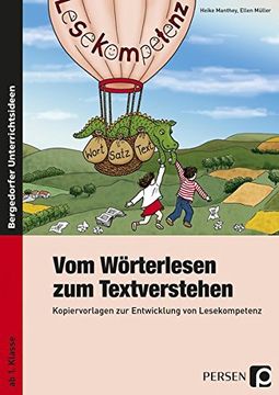 portada Vom Wörterlesen zum Textverstehen: Kopiervorlagen zur Entwicklung von Lesekompetenz ab dem 1. Schuljahr (en Alemán)