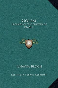 portada golem: legends of the ghetto of prague (en Inglés)