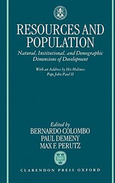 portada Resources and Population: Natural, Institutional, and Demographic Dimensions of Development (Pontificiae Academiae Scientiarum Scripta Varia; 20) 
