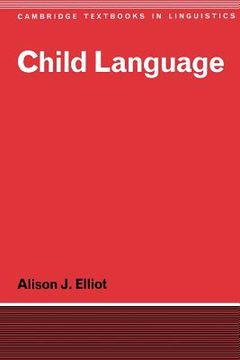 portada Child Language Paperback (Cambridge Textbooks in Linguistics) (en Inglés)