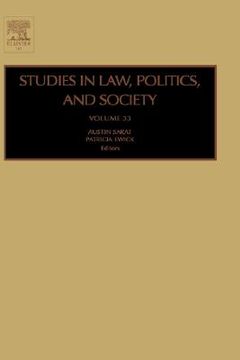 portada studies in law, politics and society (en Inglés)