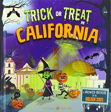 portada Trick or Treat in California: A Halloween Adventure in the Golden State (en Inglés)