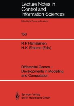 portada differential games - developments in modelling and computation: proceedings of the fourth international symposium on differential games and applicatio