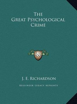 portada the great psychological crime (en Inglés)