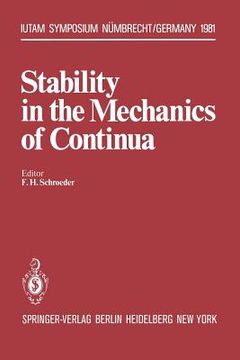 portada stability in the mechanics of continua: 2nd symposium, numbrecht, germany, august 31 september 4, 1981 (en Inglés)
