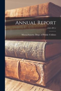 portada Annual Report; 1921/PT.1 (in English)