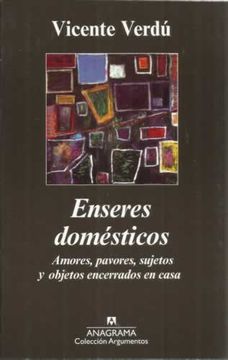 portada Enseres domésticos. Amores, pavores, sujetos y objetos encerrados en casa