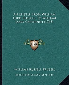 portada an epistle from william lord russell, to william lord cavendish (1763) (in English)