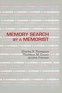 portada Memory Search by a Memorist (in English)