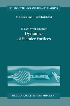 portada Iutam Symposium on Dynamics of Slender Vortices: Proceedings of the Iutam Symposium Held in Aachen, Germany, 31 August - 3 September 1997 (en Inglés)