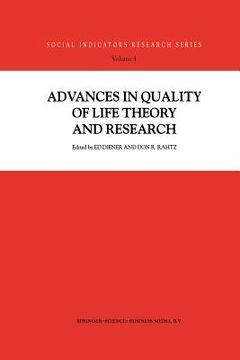 portada Advances in Quality of Life Theory and Research (en Inglés)