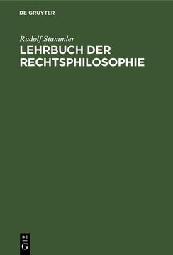 portada Lehrbuch der Rechtsphilosophie (in German)
