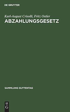 portada Abzahlungsgesetz (en Alemán)