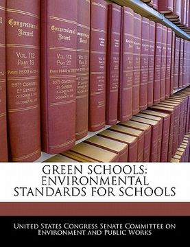portada green schools: environmental standards for schools (in English)